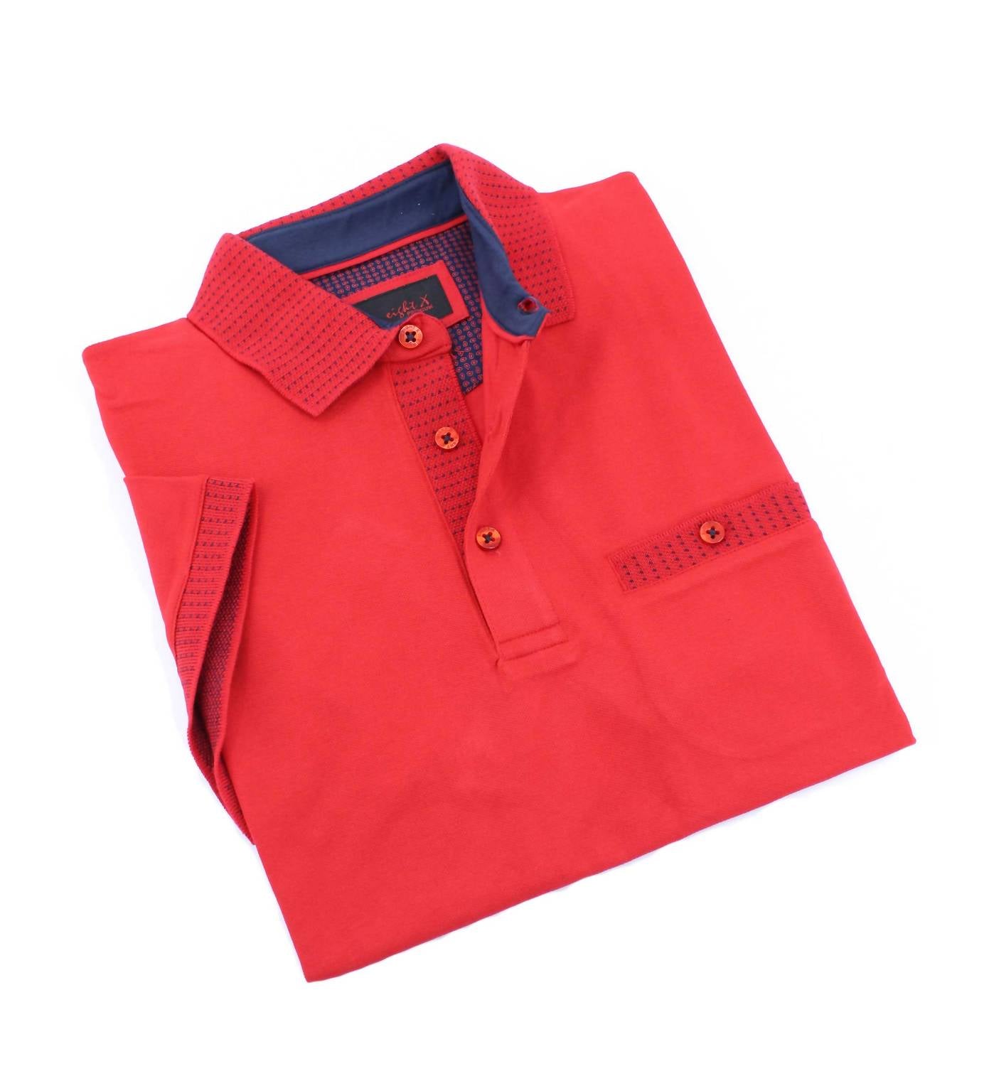 Pocket Polo With Dot Trim