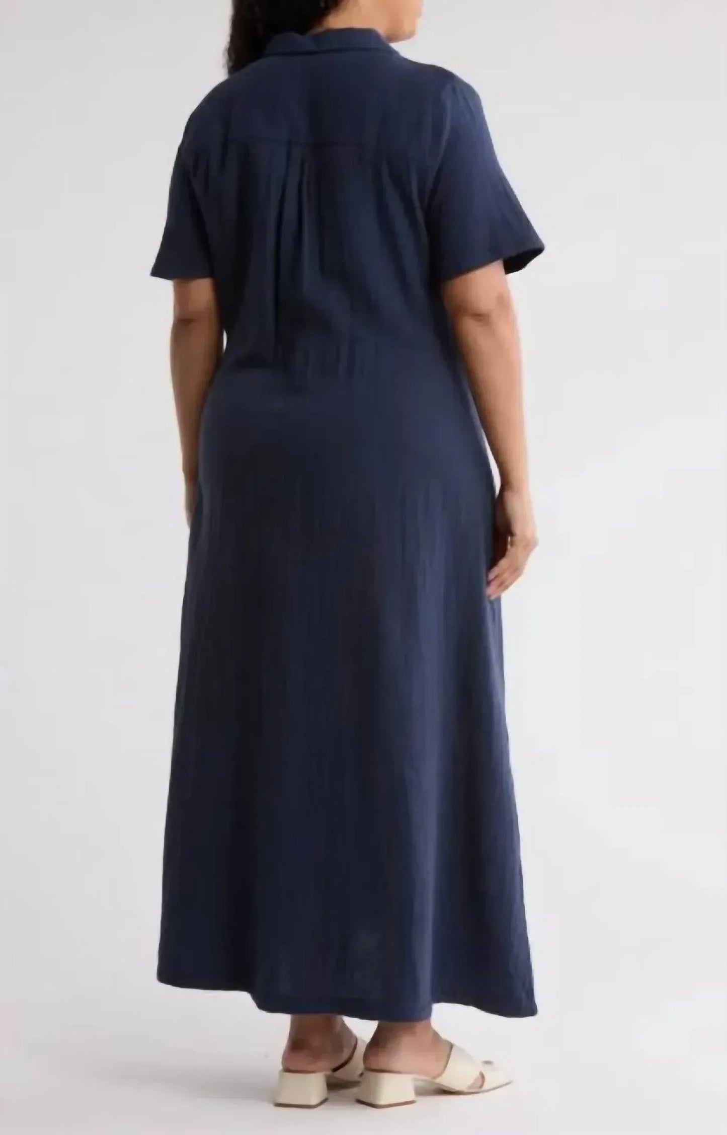 Caslon - Button Up Tie Front Dress - Rack Hunt