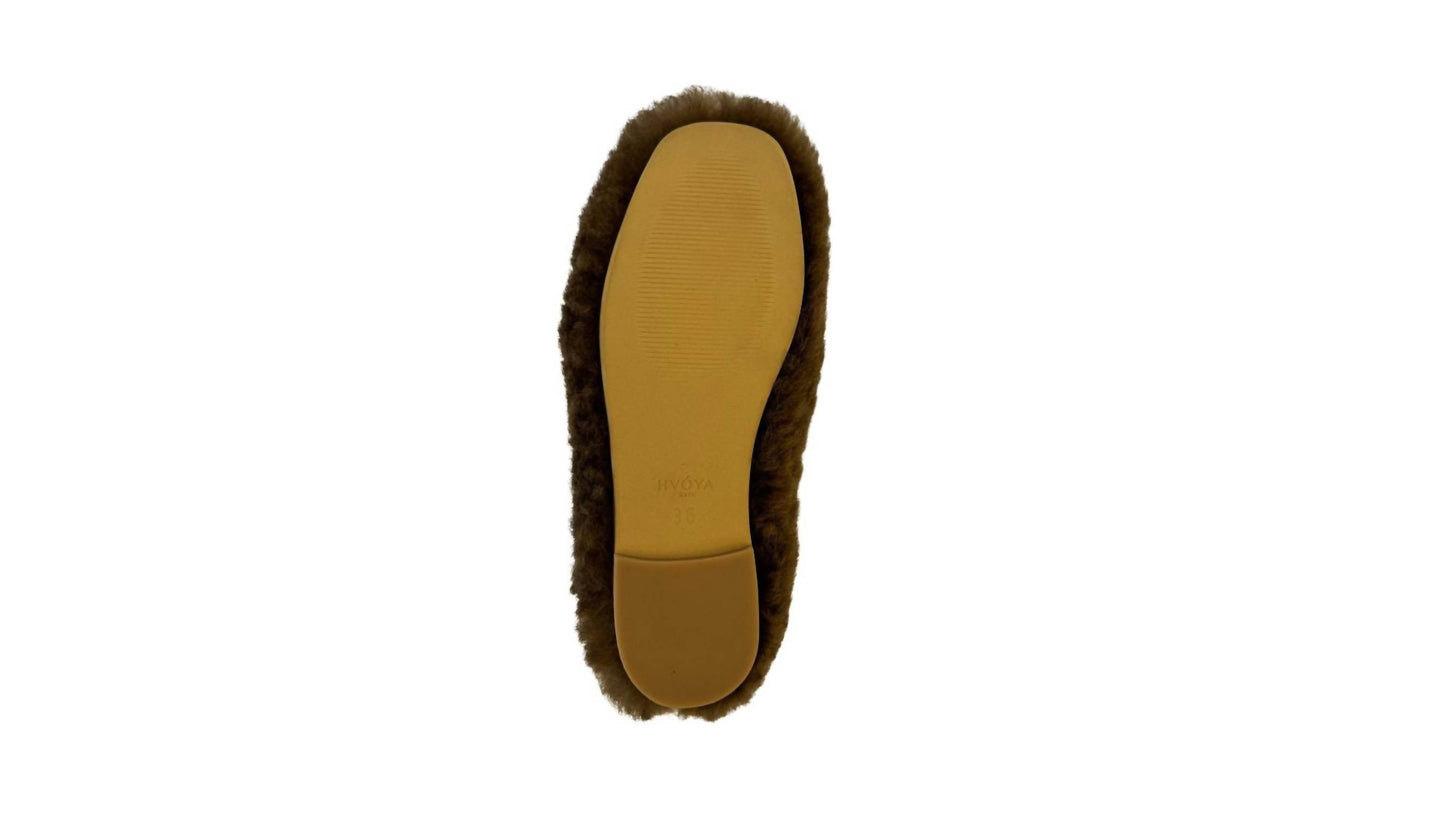 HVÓYA - Women's Fur-fur Ballerinas Slipper - Rack Hunt -