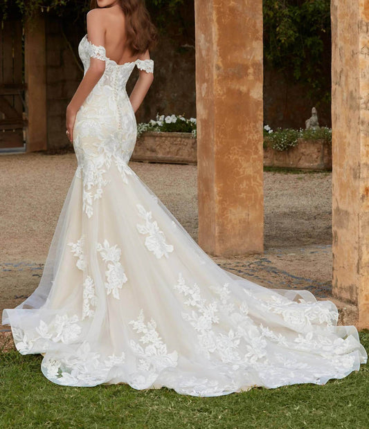 Sophia Tolli - Off The Shoulder Mermaid Wedding Dress - Rack Hunt