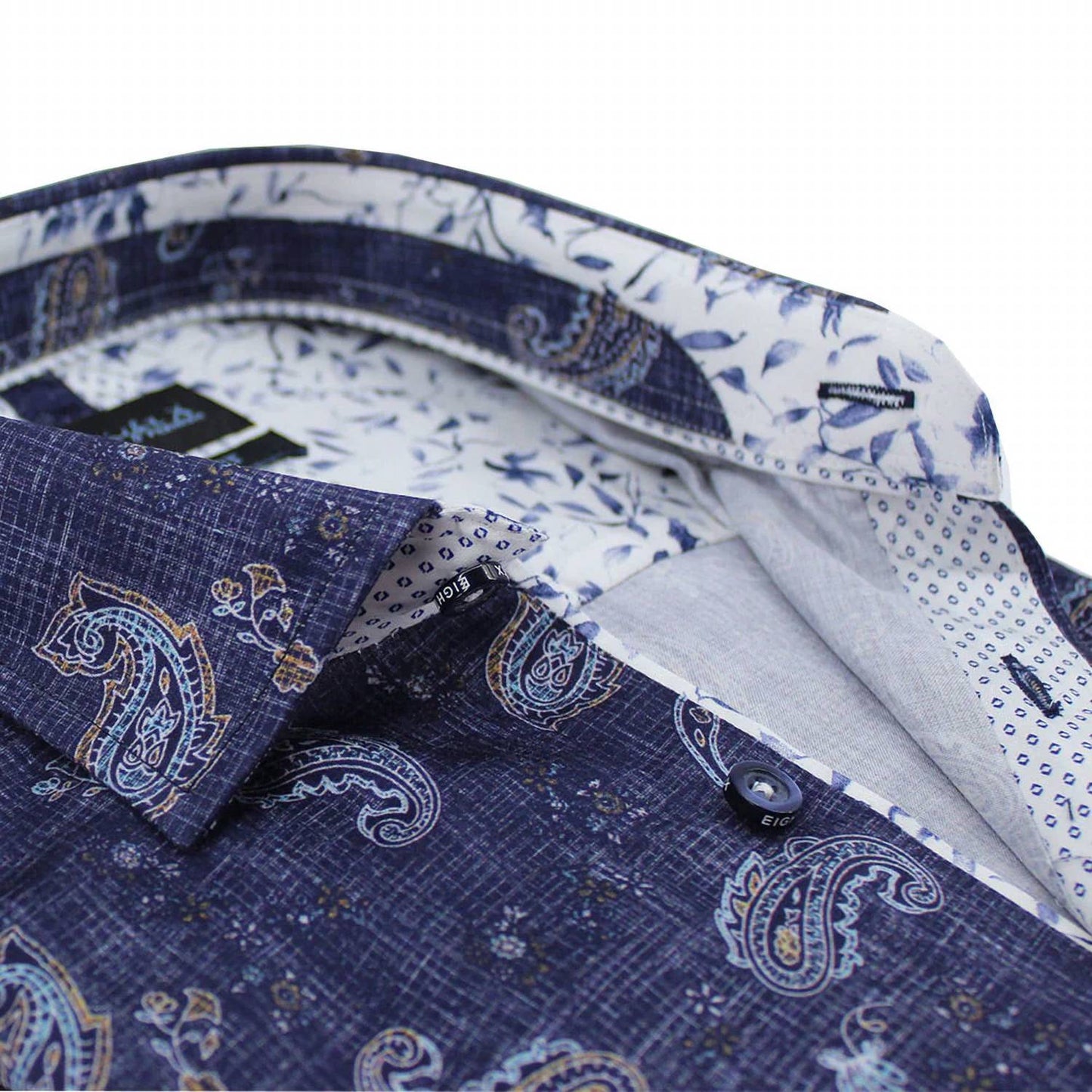 Weave And Paisley Button Down Shirt
