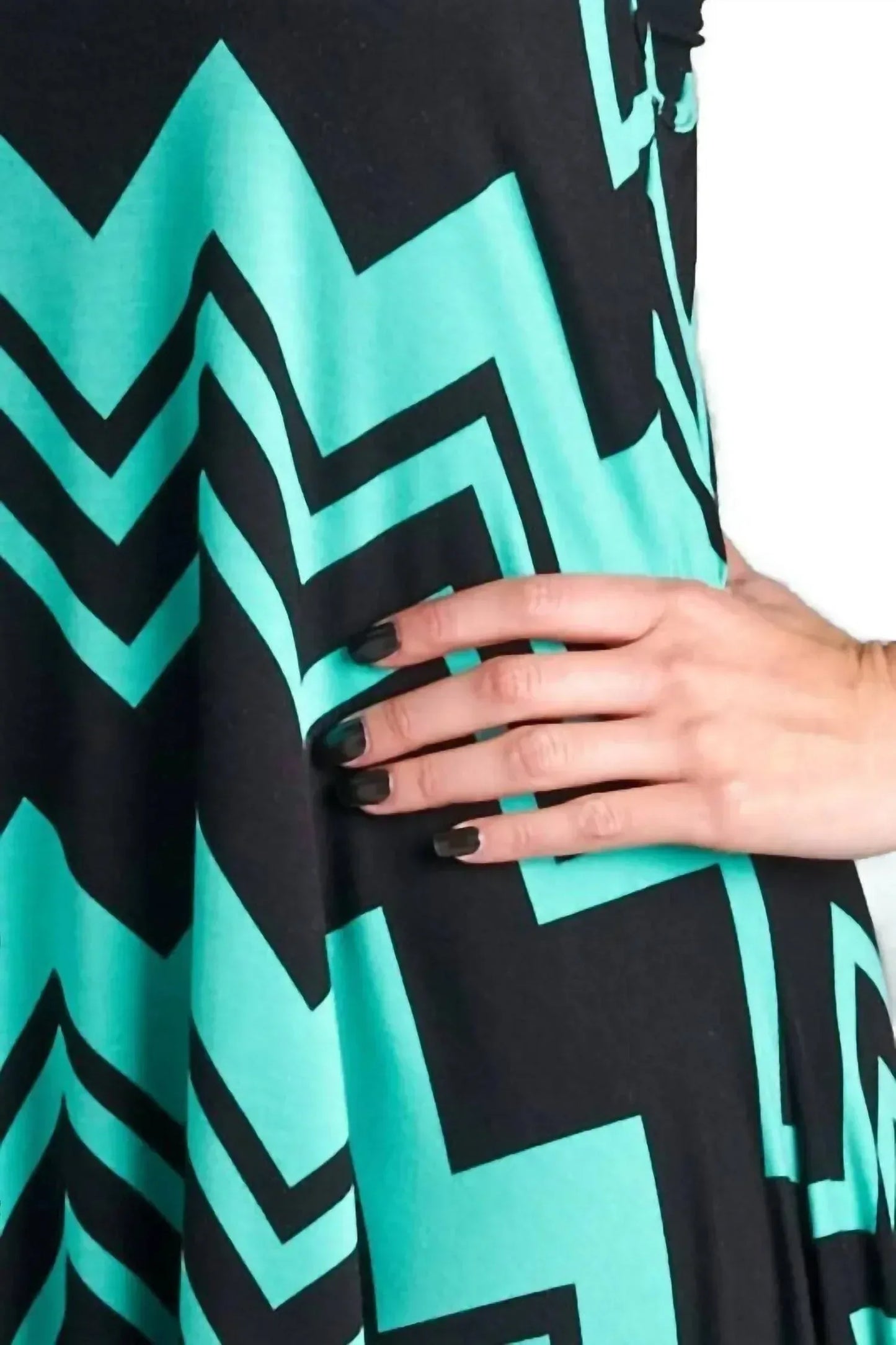 Emerald Fashion - Chevron Tunic Tank Dress - Rack Hunt