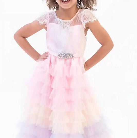 Rare Editions - toddler girls short sleeve tiered ombre party dress - Rack Hunt