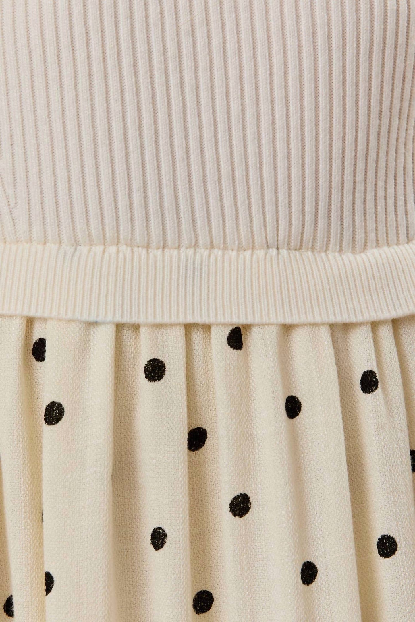 Mixed Media Dotted Dress