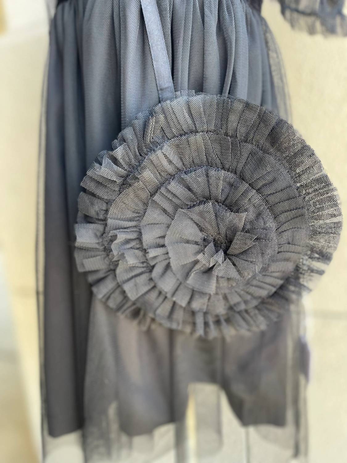 Girl's Velour Tulle Dress