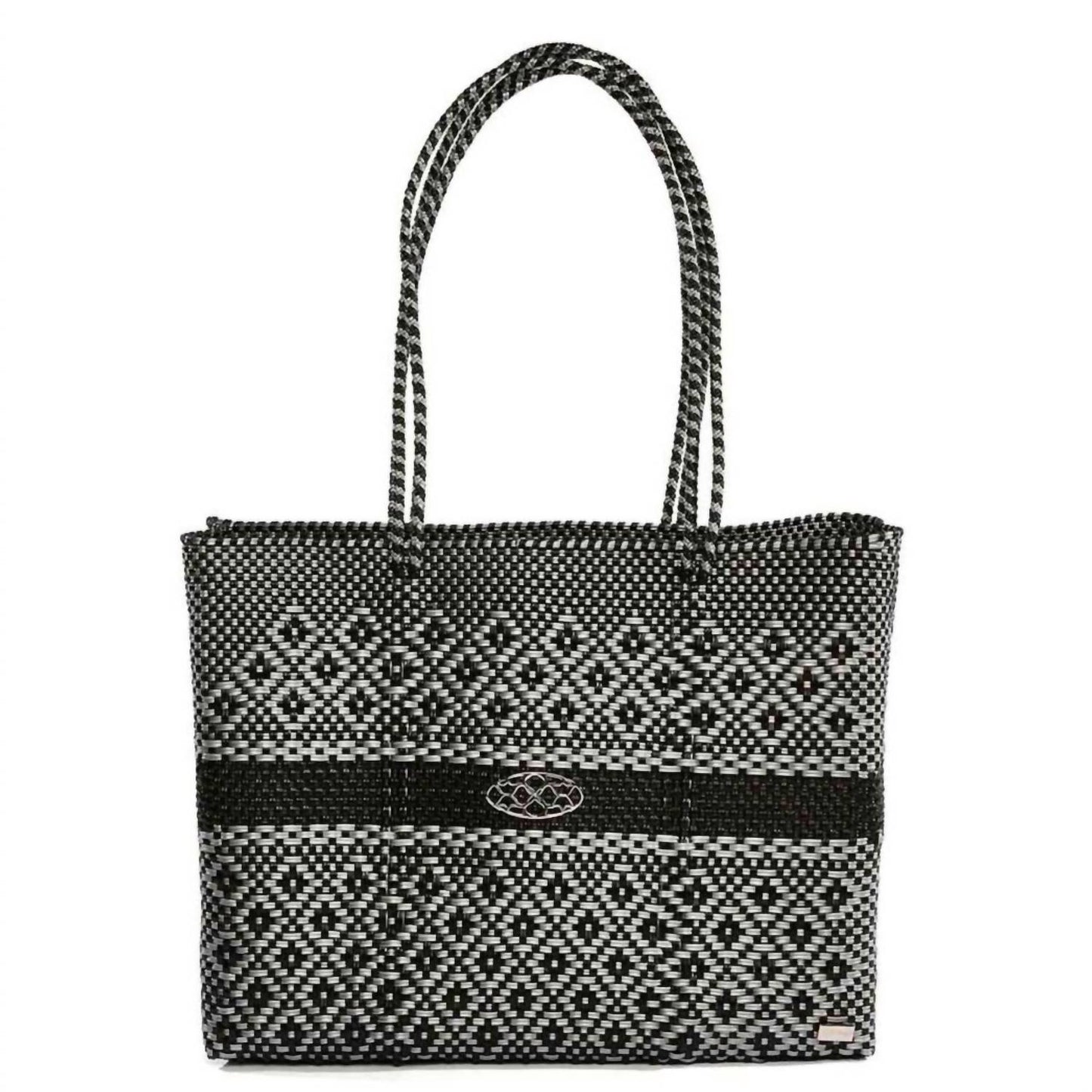 Women's Travel Handmade Aztec Stripe Tote Bag With Clutch