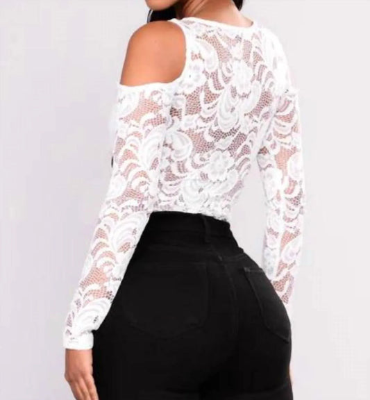 ASZ - Lace Cold Shoulder Long Sleeve - Rack Hunt
