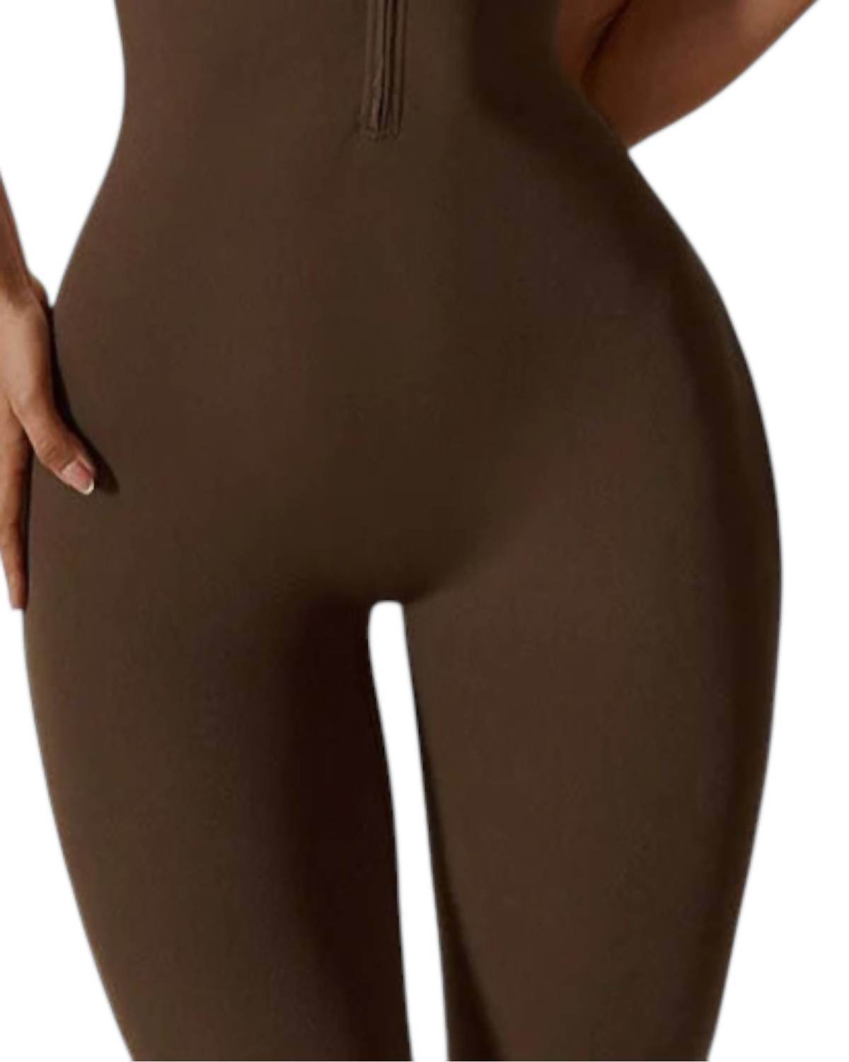 Rockstar Peach - Scuba Short Sleeve Zip Jumpsuit - Rack Hunt -