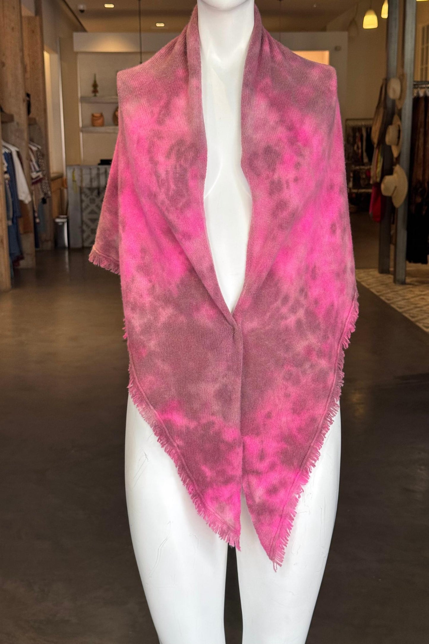 Women's Rosalie Wool Fringe Triangle Scarf