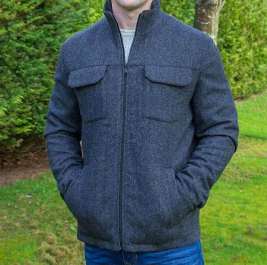 Agency International - Skellig Tweed Zip Jacket - Rack Hunt -