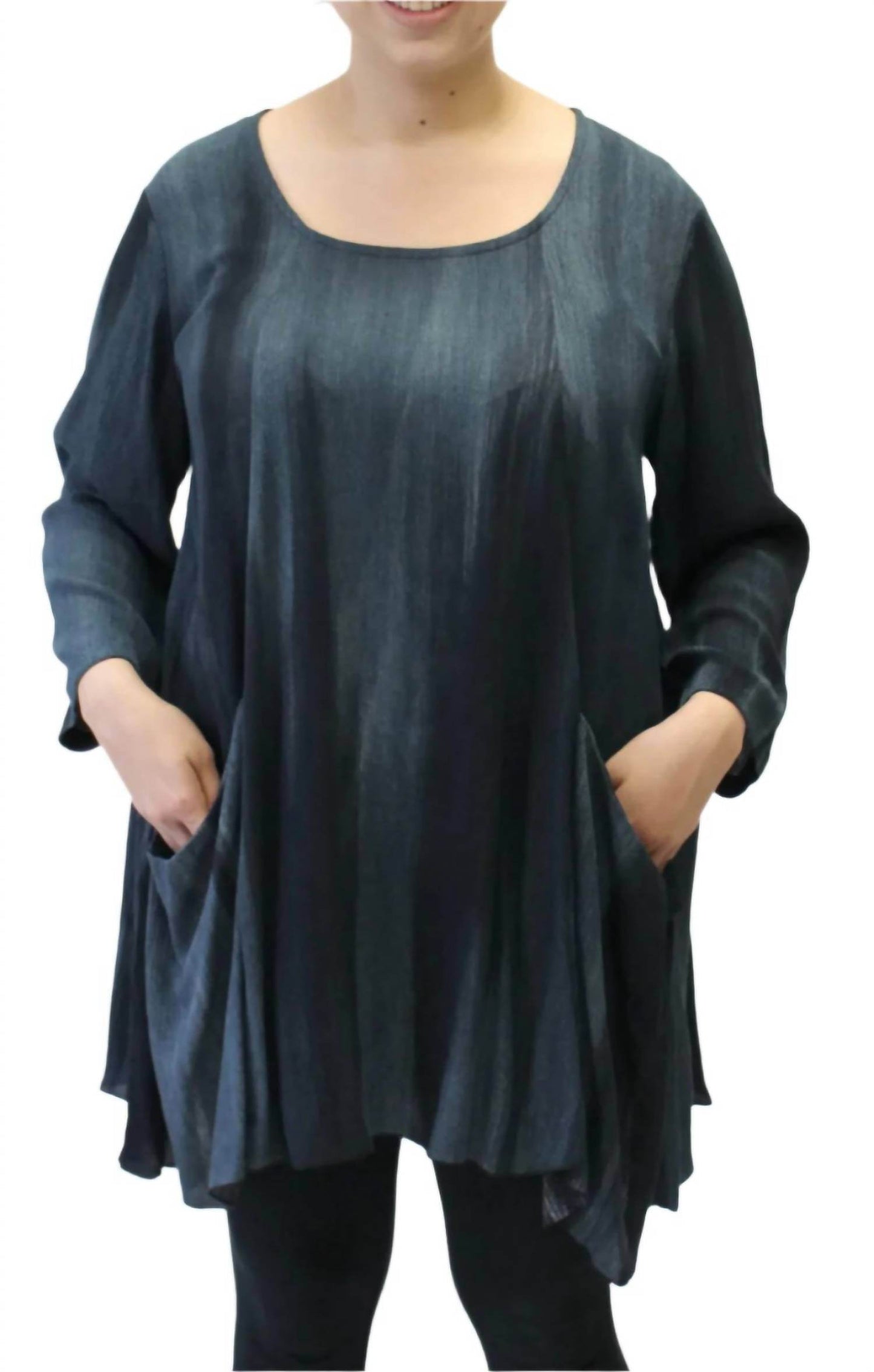 Modesce - Hand Painted Two Pocket Swing Tunic - Rack Hunt -