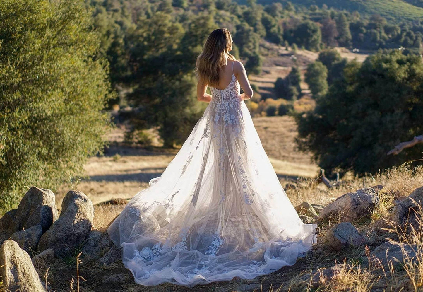 Essence of Australia - Dreamy Boho A-line Wedding Dress - Rack Hunt