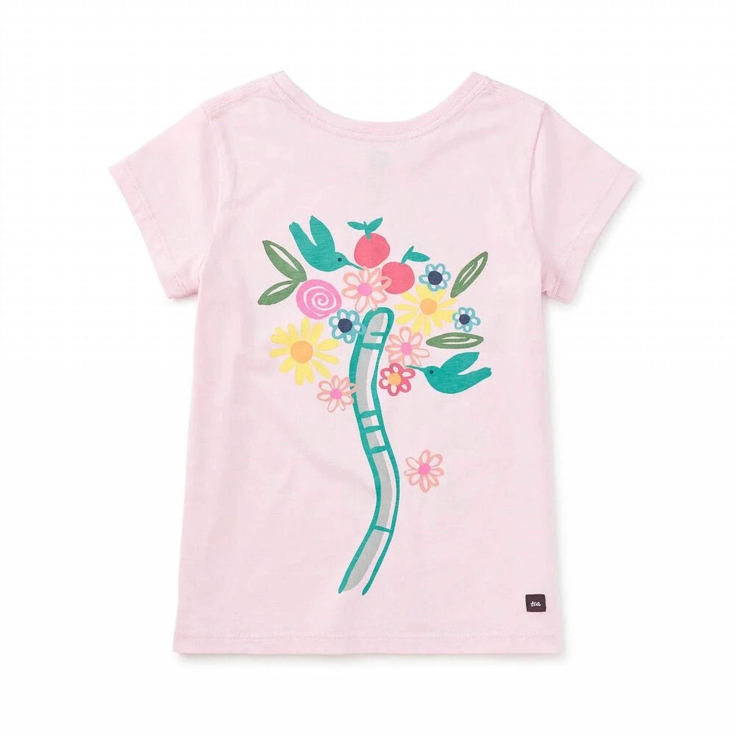 Girls' Flora & Feline Double-sided Graphic Tee