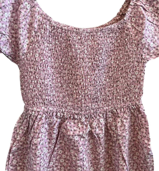 Girl's Viscose Floral Romper