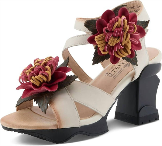 Women’s Hooked 3d Floral Heel Sandal