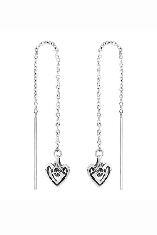 Astor & Orion - Women's Heart Threaders Earrings - Rack Hunt -