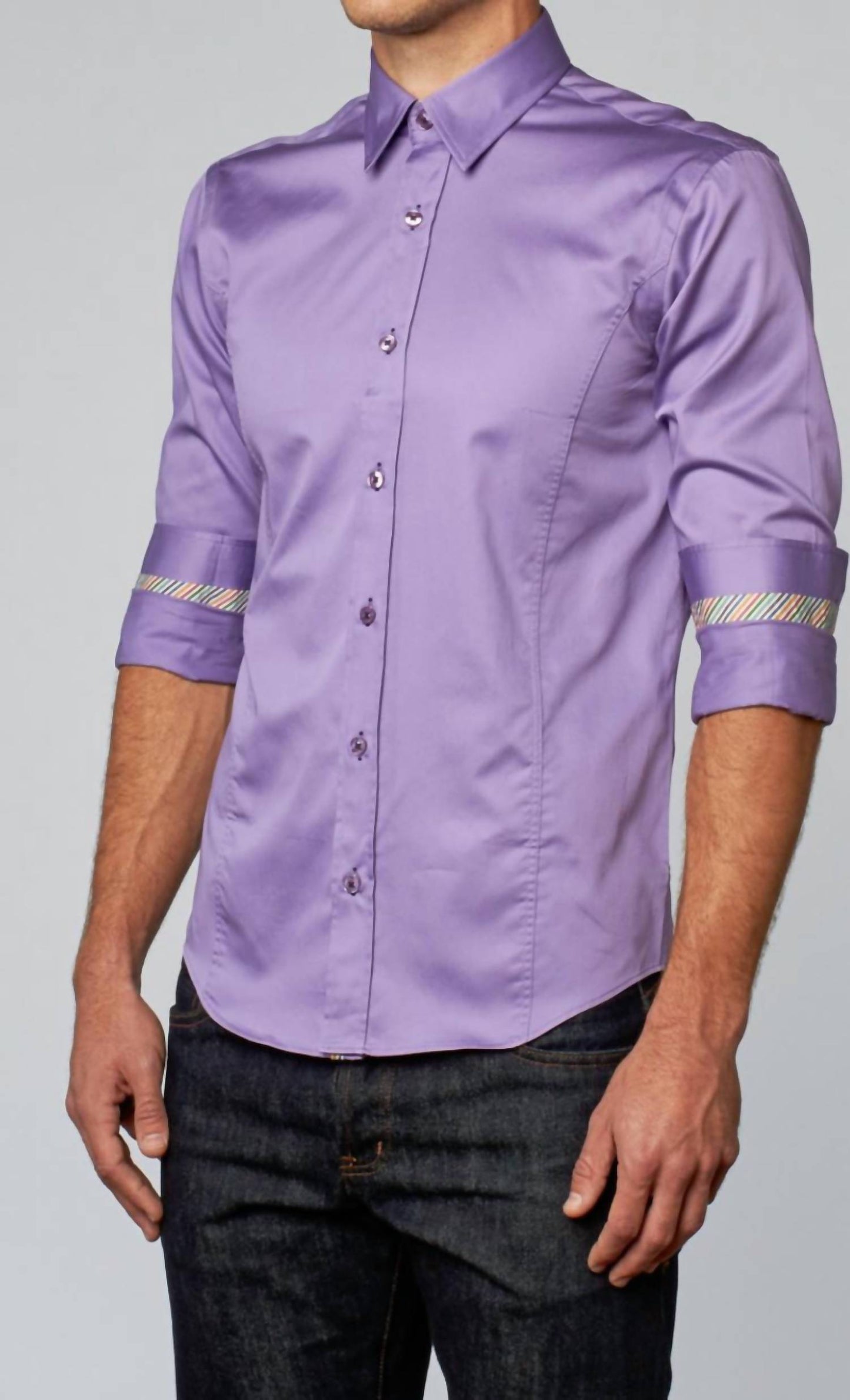 Men's Colorful Trim Shirt