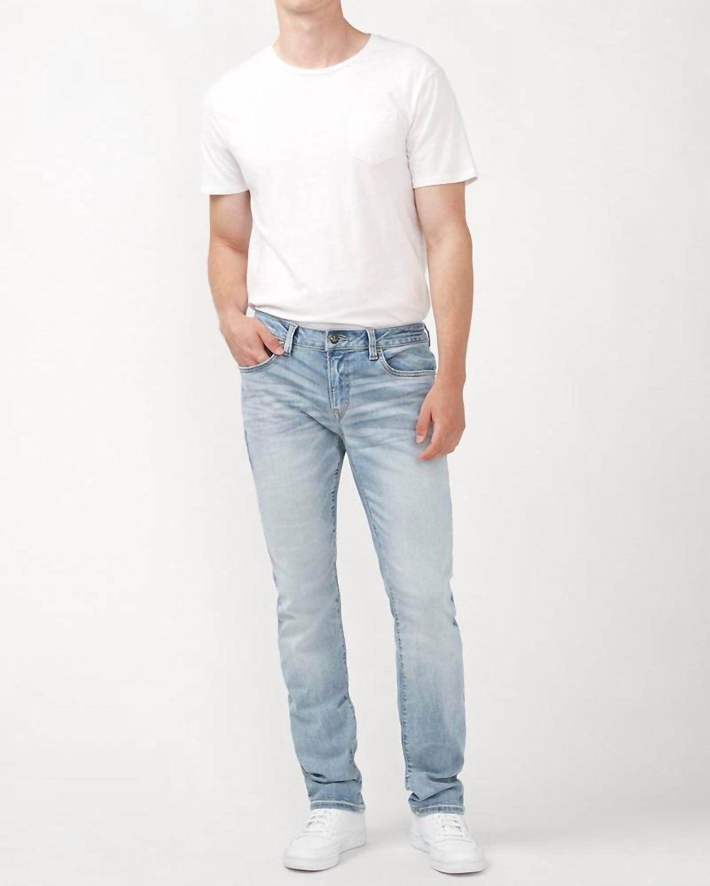 Buffalo David Bitton - Slim Leg Fit Ash Jean - Rack Hunt -