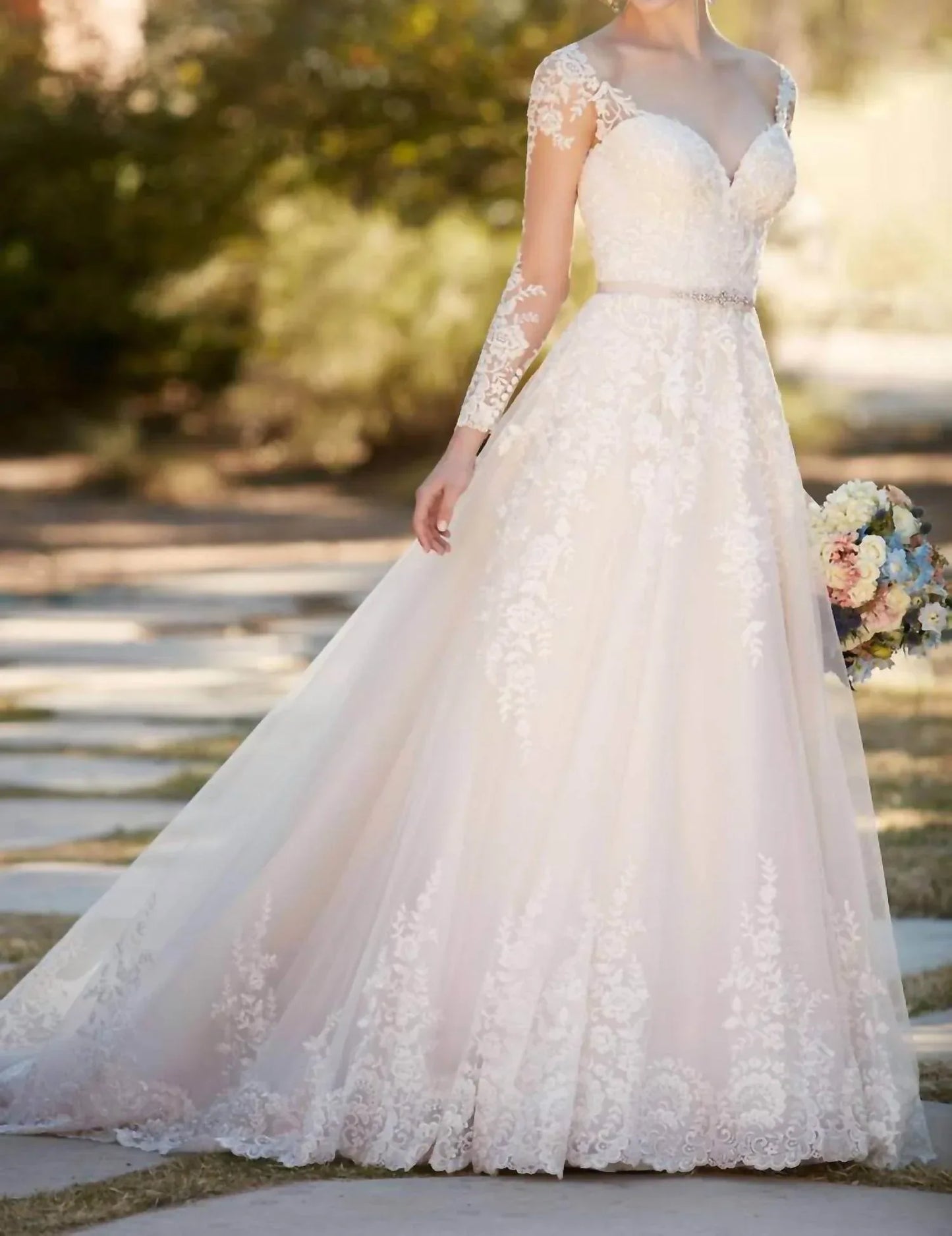 Essence of Australia - A-line Wedding Dress with Organza Skirt - Rack Hunt