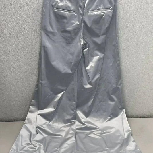 PESERICO - Women's Cotton Blend Satin Palazzo Pants - Rack Hunt