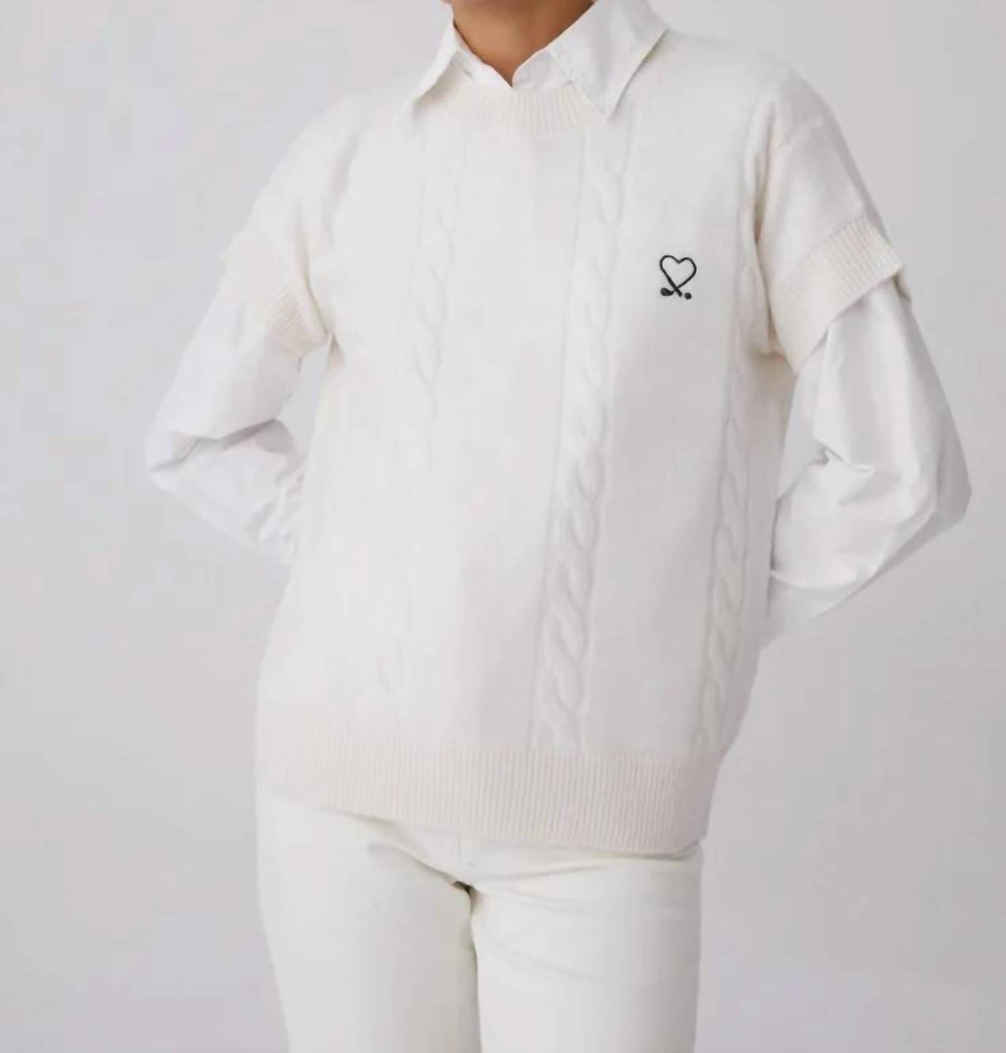 Love Golf Short Sleeve Sweater