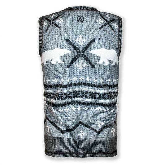 Men's Polar Bear Sleeveless Sweater Vest Tech Shirt
