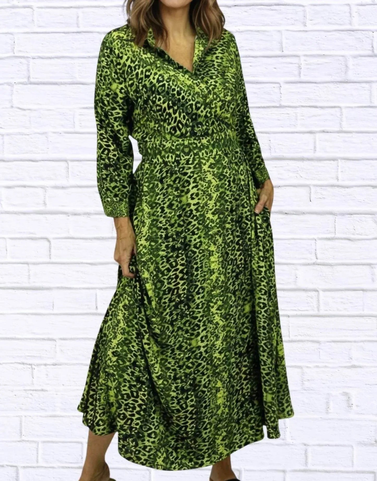 Calypso - Leopard Wrap Dress - Rack Hunt
