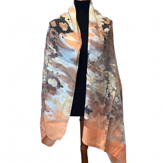 Women's Long Sheer Watercolor Lightweight Fashion Scarf Wedding Wrap