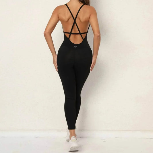 Rockstar Peach - Strappy Scoopneck Jumpsuit - Rack Hunt