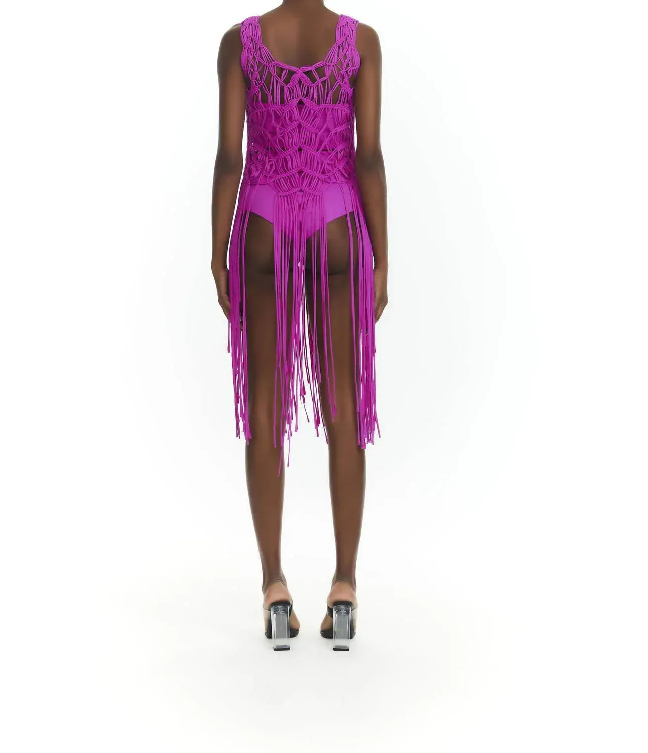 NHall Resortwear - Women's Olivia Cover Up Macrame - Rack Hunt