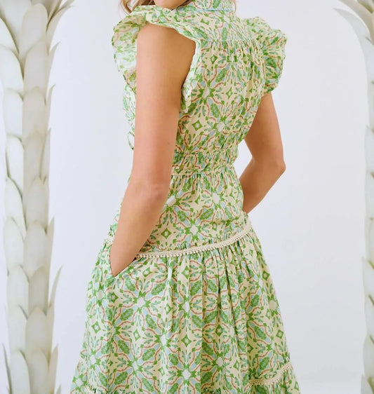 BROOKS AVENUE - Flutter Sleeve Midi Dress - Rack Hunt