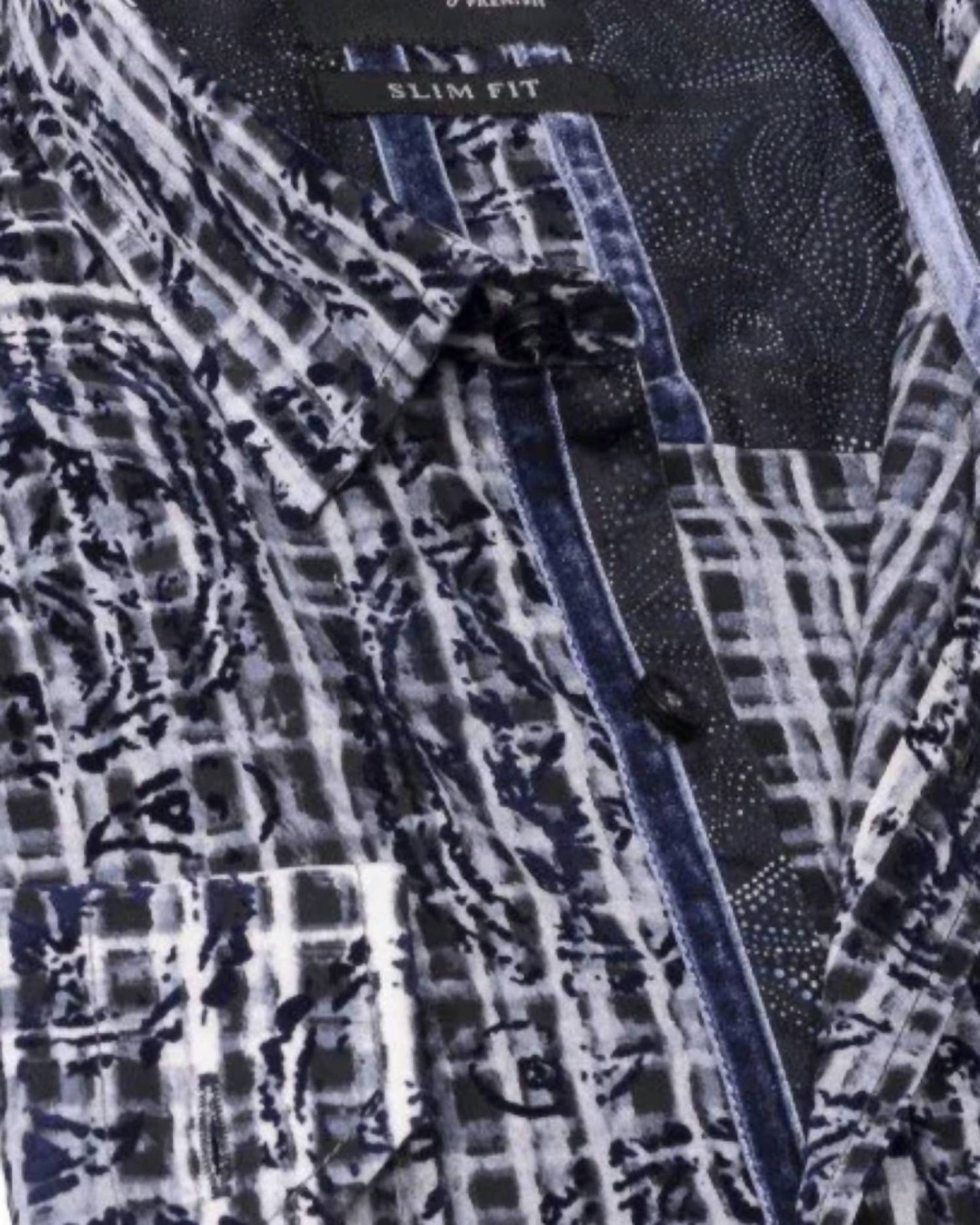 Men's Paisley Flocking Button Down Shirt