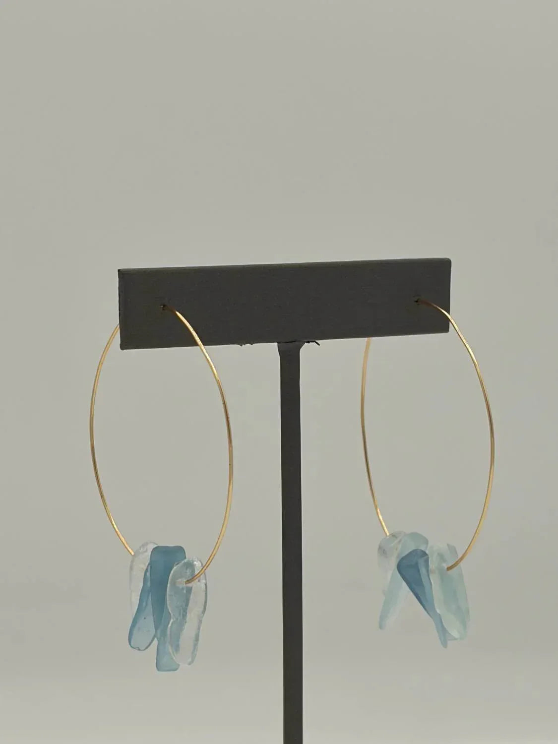 Blue Copper - Women's Aquamarine Hoops - Rack Hunt