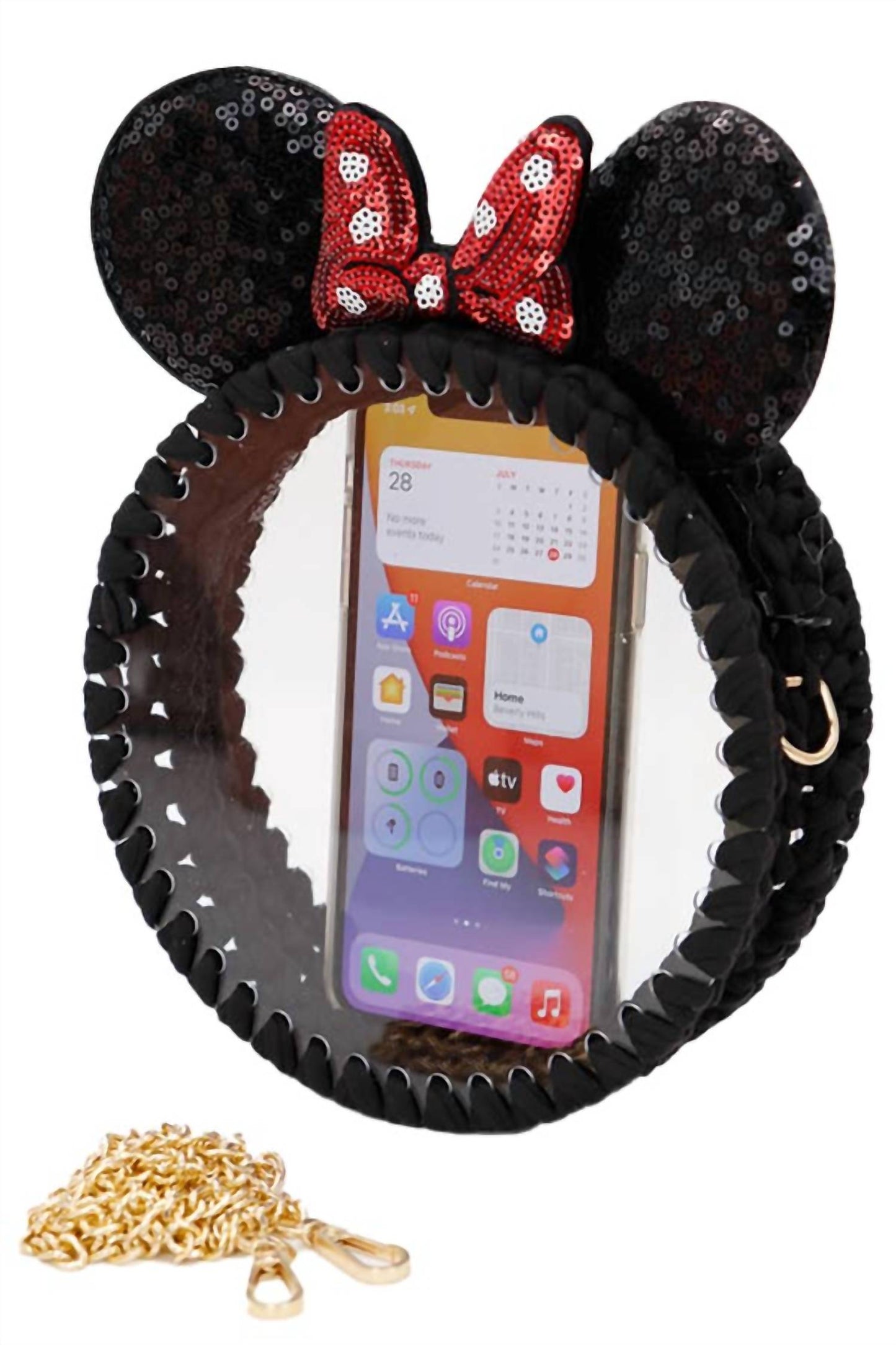 Women's Mouse Ears Clear Crossbody Bag