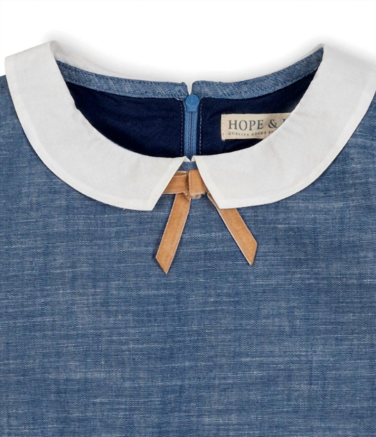 Kid's Organic Chambray Empire Dress