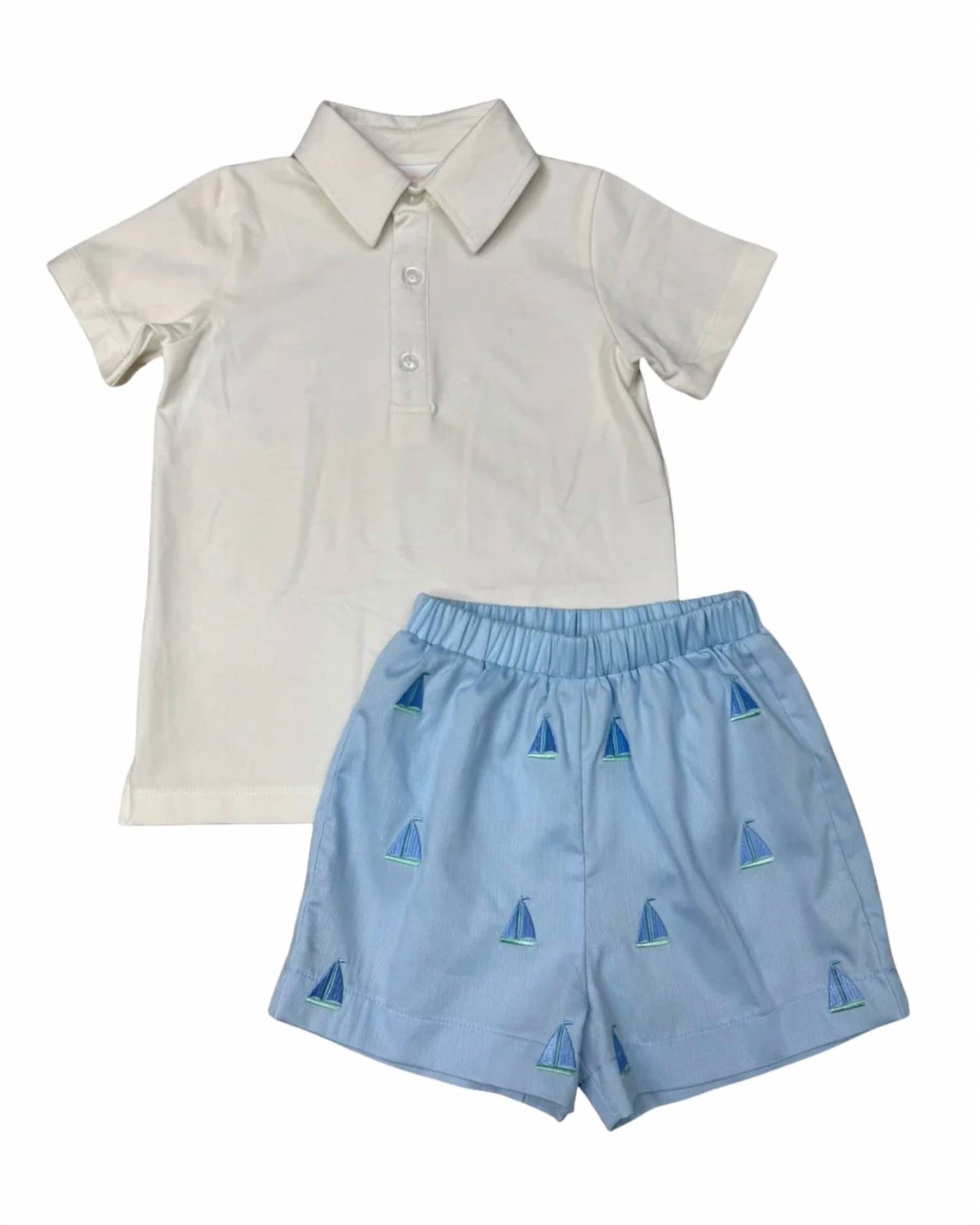 Kids' Embroidered Sprinkle Short Set