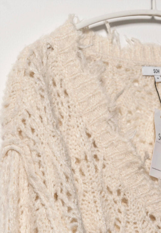 Women's Deconstructed Pointelle Pullover