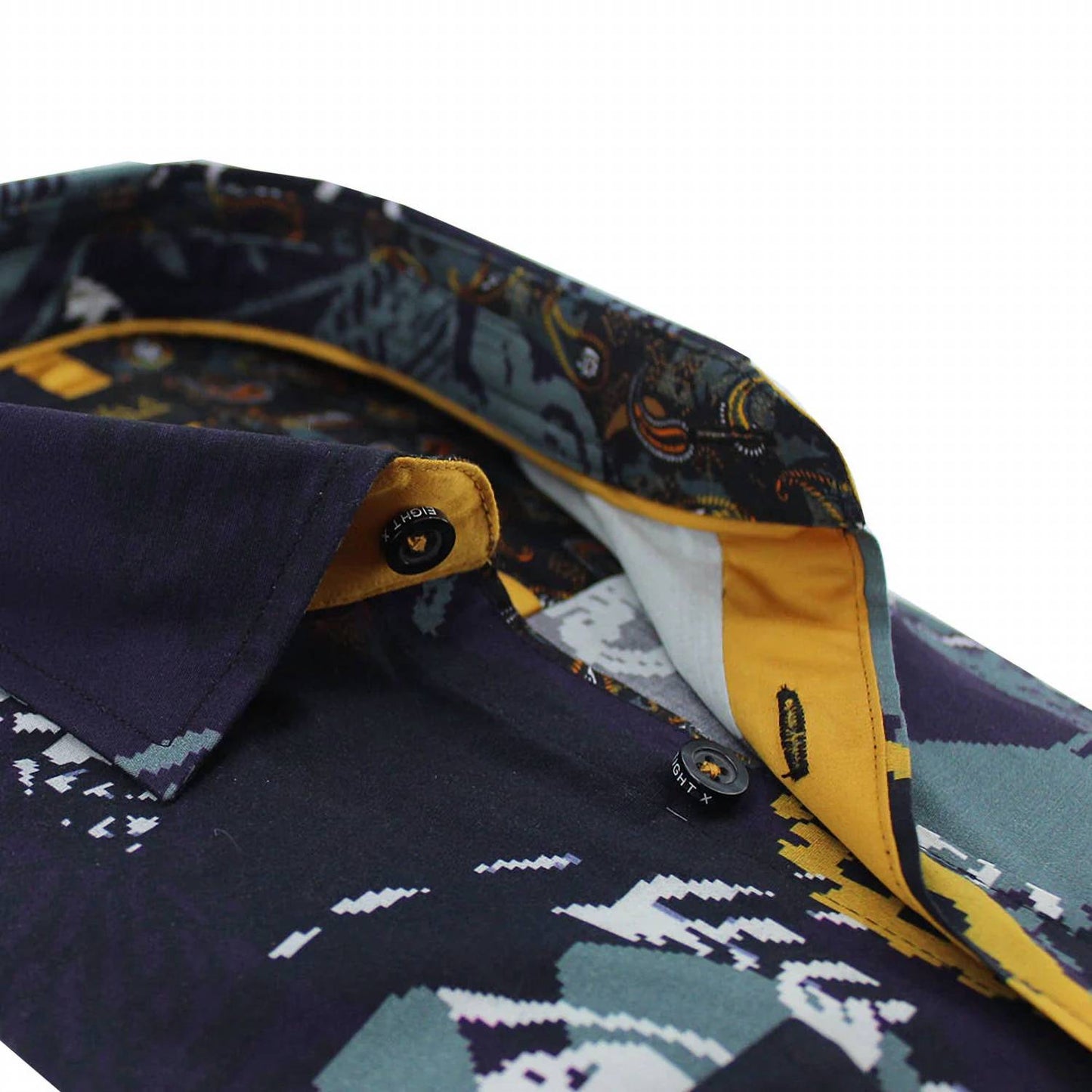 Pixelated Garden Print Shirt