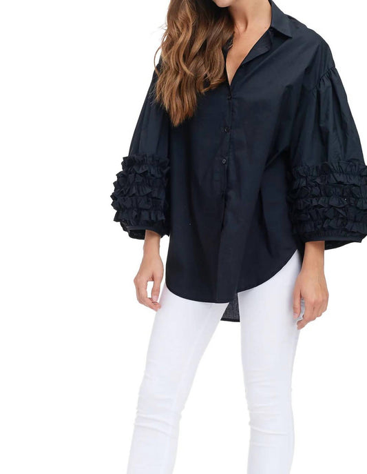 Ruffle Sleeve Blouse