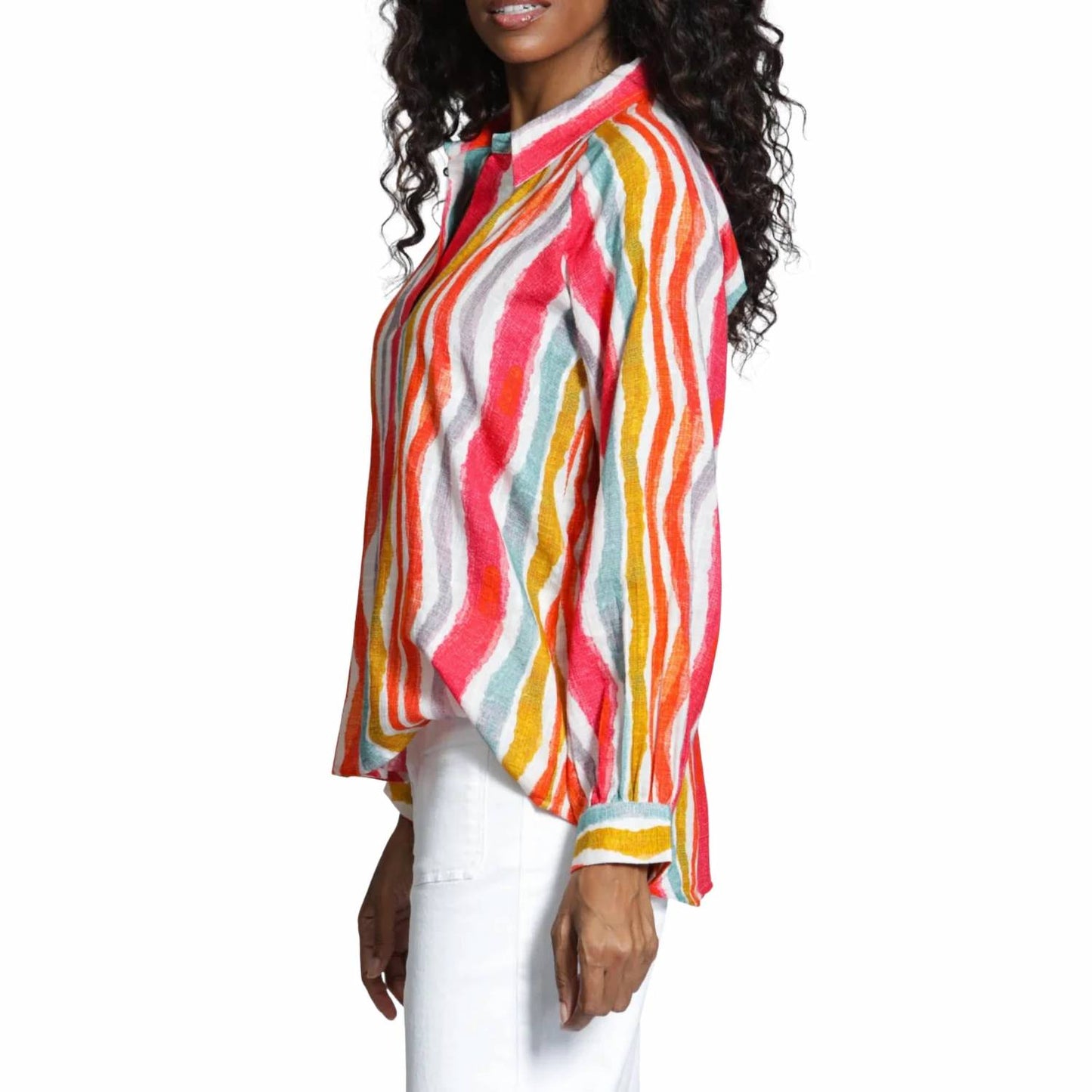 Half-plaket Pullover Blouse