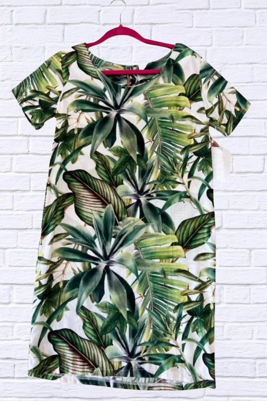 Calypso - Jenneke Palm Leaf Midi Dress - Rack Hunt