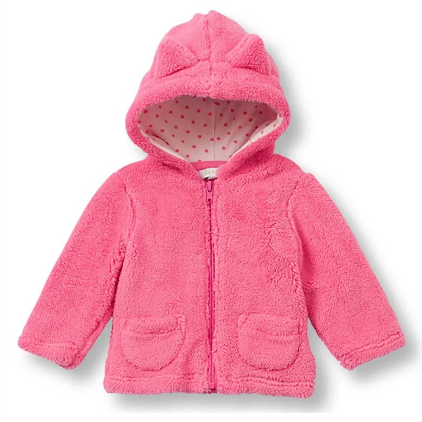 Le Top - Le Top Baby "Miss Kitty" Hooded Plush Jacket in Azalea Pink with Ears - Rack Hunt