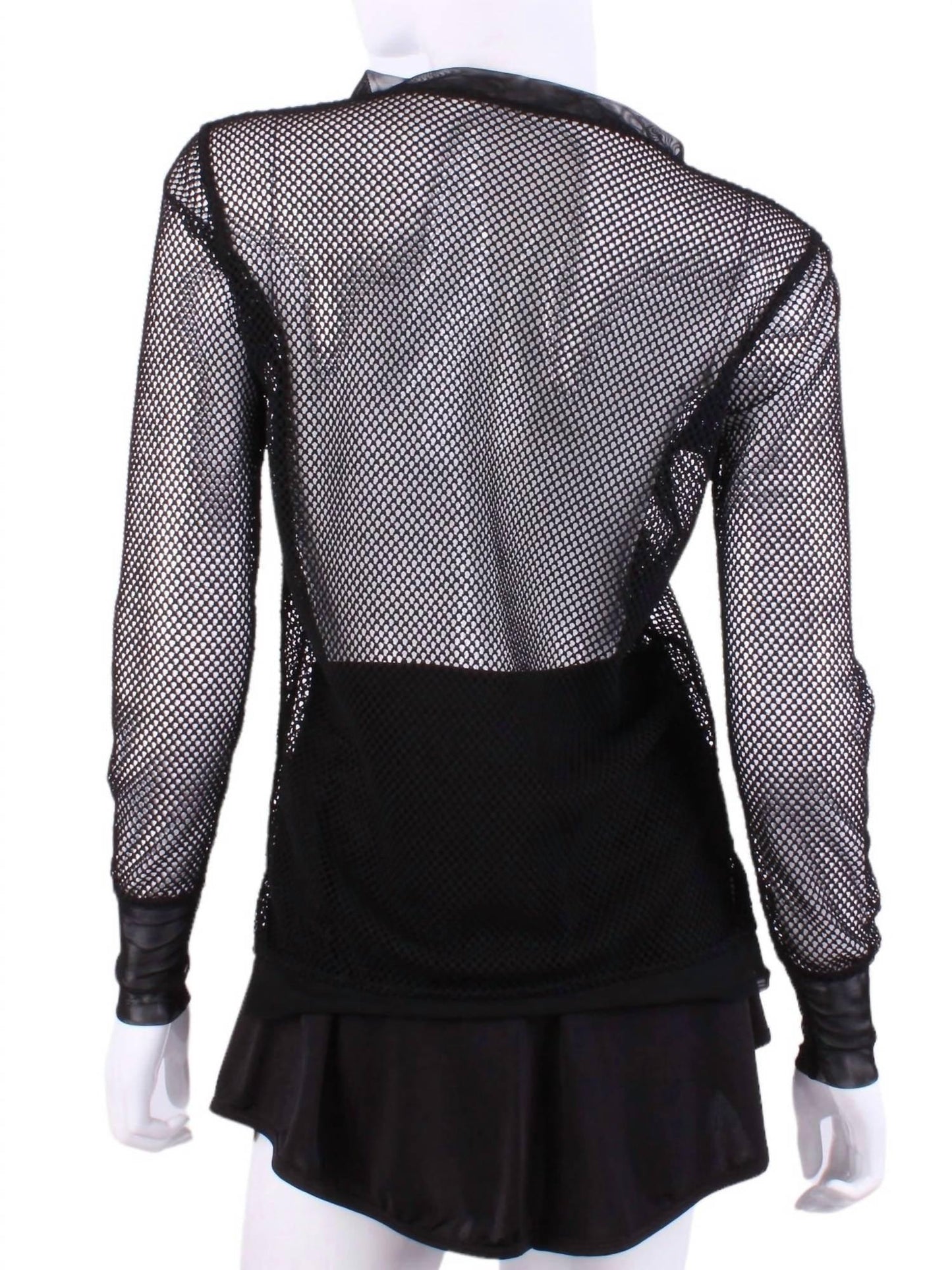 Love Love Tennis - Women's Fishnet Long Sleeve Very Vee Tee - Rack Hunt