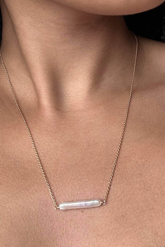 Astor & Orion - Women's Maris Pearl Bar Necklace - Rack Hunt -