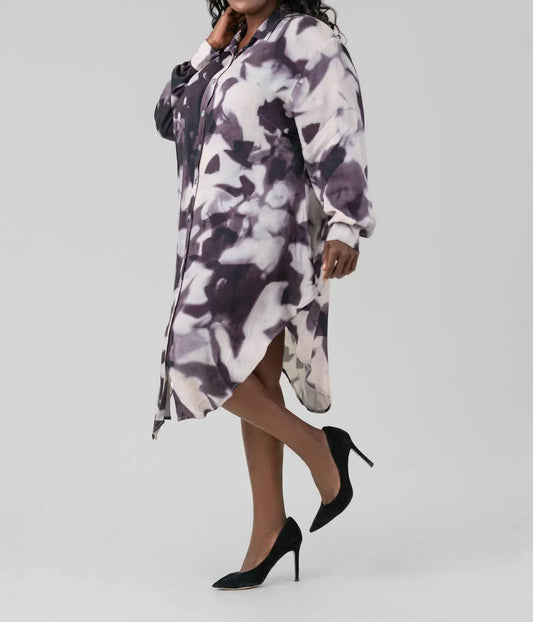 BITTE KAI RAND - Water Mirror Button Front Midi Dress - Plus - Rack Hunt