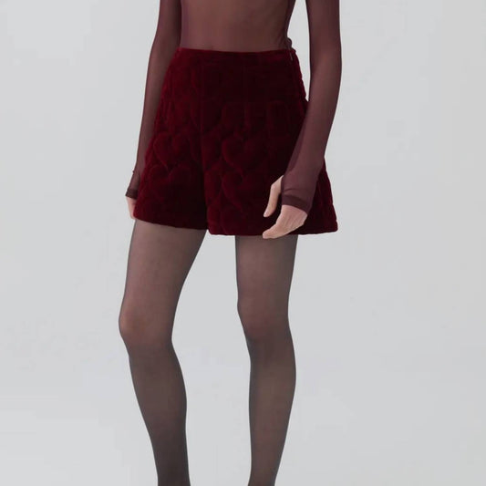 Quilted Mini Shorts