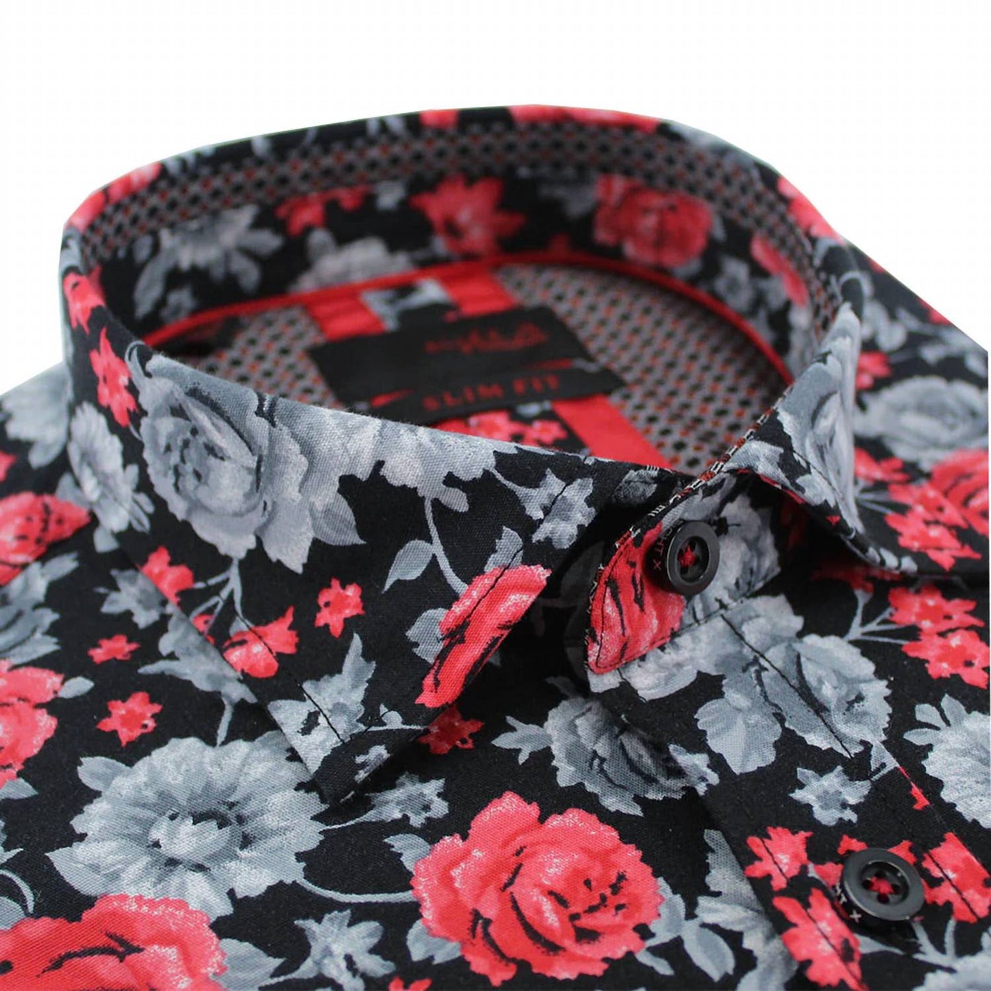 Monochromatic Rose Short Sleeve Shirt