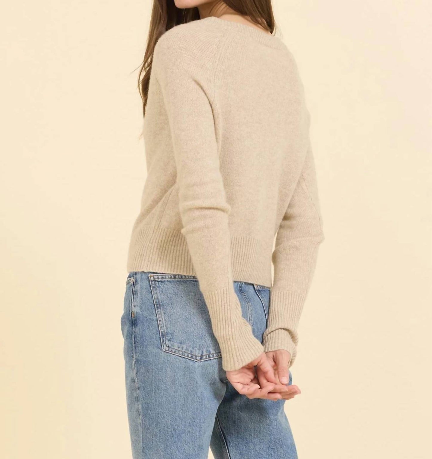 Blakely Cashmere V-neck Sweater