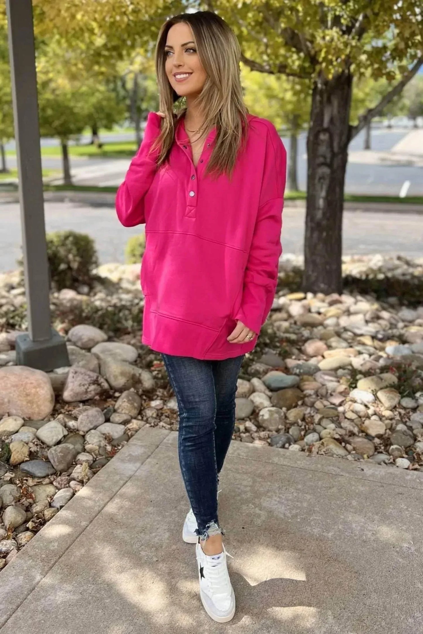 Much Ado - Hannah Pullover Hoodie Top - Rack Hunt