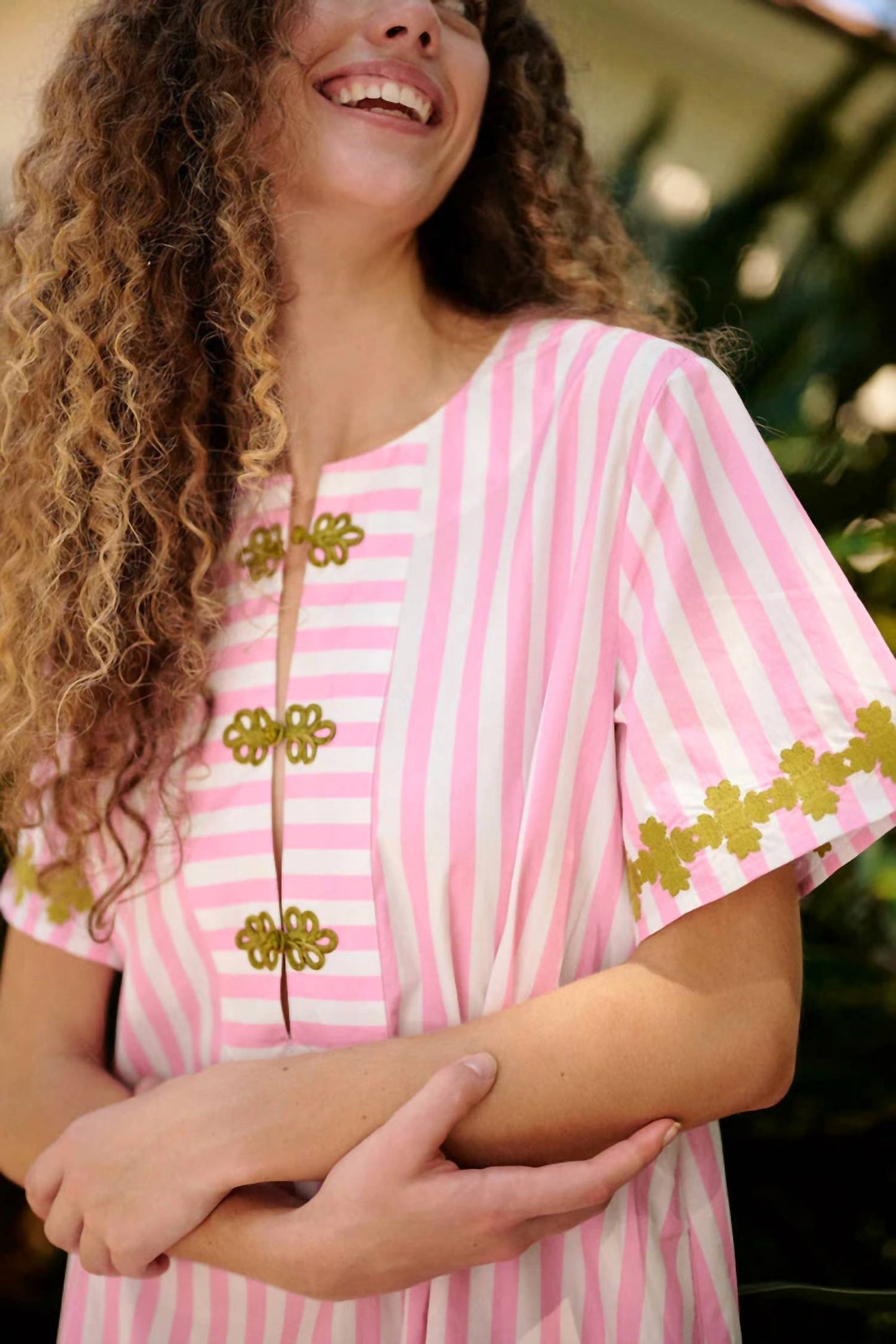 Short Sleeve Maxi Kaftan Dress